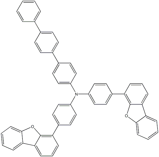 N,N-双(4-(4-氧芴基)苯基)-(4-三联苯基)-4-胺结构式