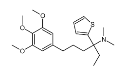 N,N-dimethyl-3-thiophen-2-yl-6-(3,4,5-trimethoxyphenyl)hexan-3-amine结构式