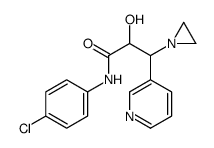 3-(aziridin-1-yl)-N-(4-chlorophenyl)-2-hydroxy-3-pyridin-3-ylpropanamide结构式