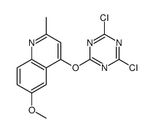 4-[(4,6-dichloro-1,3,5-triazin-2-yl)oxy]-6-methoxy-2-methylquinoline Structure