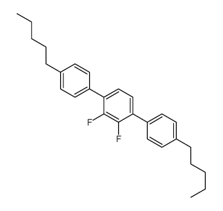 2,3-difluoro-1,4-bis(4-pentylphenyl)benzene Structure