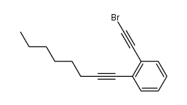 1-(2-bromoethynyl)-2-(oct-1-ynyl)benzene Structure