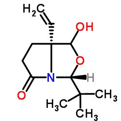 (3R,7aR)-3-tert-butyl-7a-vinyl-dihy dropyrrolo[1,2-c]ox azole-1,5 (3H,6H)-dione Structure