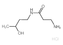 3-Amino-N-(3-hydroxybutyl)propanamide hydrochloride结构式