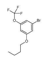 1-Bromo-3-butoxy-5-(trifluoromethoxy)benzene结构式