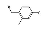 1-(bromomethyl)- 4-chloro-2-methylbenzene结构式