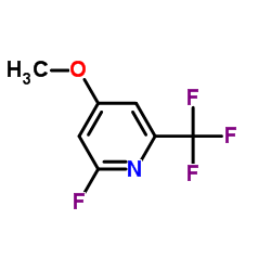 2-Fluoro-4-methoxy-6-(trifluoromethyl)pyridine Structure