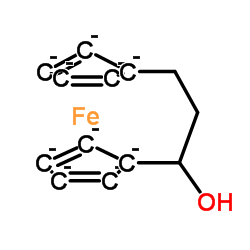 Ferrocene,1,1'-(1-hydroxy-1,3-propanediyl)- (9CI) structure