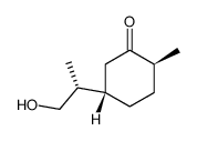 2-methyl-5-[2-hydroxy-1-methylethyl]cyclohexanone Structure