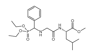 methyl N-[(diethoxyphosphoryl)(phenyl)methyl]glycyl-L-leucinate Structure