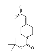 TERT-BUTYL 4-(NITROMETHYLENE)PIPERIDINE-1-CARBOXYLATE Structure