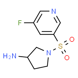 1-(5-fluoropyridin-3-ylsulfonyl)pyrrolidin-3-amine Structure
