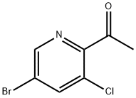 1-(5-BroMo-3-chloropyridin-2-yl)ethanone Structure