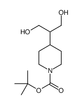 tert-butyl 4-(1,3-dihydroxypropan-2-yl)piperidine-1-carboxylate structure