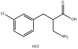 3-amino-2-[(3-chlorophenyl)methyl]propanoic acid hydrochloride Structure