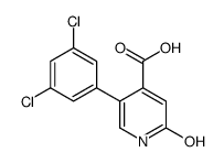 5-(3,5-dichlorophenyl)-2-oxo-1H-pyridine-4-carboxylic acid结构式
