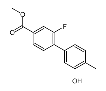 methyl 3-fluoro-4-(3-hydroxy-4-methylphenyl)benzoate结构式