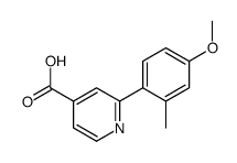 2-(4-methoxy-2-methylphenyl)pyridine-4-carboxylic acid结构式