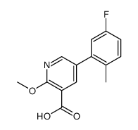 5-(5-fluoro-2-methylphenyl)-2-methoxypyridine-3-carboxylic acid Structure