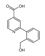 2-[2-(hydroxymethyl)phenyl]pyridine-4-carboxylic acid Structure