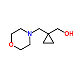 (1-(Morpholinomethyl)cyclopropyl)methanol structure