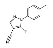5-FLUORO-1-P-TOLYL-1H-PYRAZOLE-4-CARBONITRILE structure