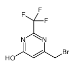 6-(BROMOMETHYL)-2-(TRIFLUOROMETHYL)PYRIMIDIN-4-OL structure