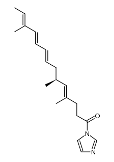 1-[(4E,6S,8E,10E,12E)-4,6,12-Trimethyltetradecatetra-4,8,10,12-enoyl]imidazole结构式
