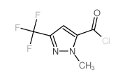 1H-Pyrazole-5-carbonyl chloride, 1-methyl-3-(trifluoromethyl)- (9CI) structure