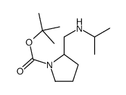 tert-butyl 2-((isopropylamino)methyl)pyrrolidine-1-carboxylate Structure