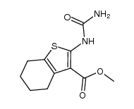 methyl 2-ureido-4,5,6,7-tetrahydrobenzo[b]thiophen-3-carboxylate Structure