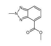 2-methyl-1H-benzotriazole-4-carboxylic acid methyl ester结构式