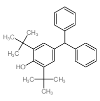 Phenol,2,6-bis(1,1-dimethylethyl)-4-(diphenylmethyl)-结构式