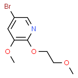 5-Bromo-3-methoxy-2-(2-methoxyethoxy)pyridine Structure