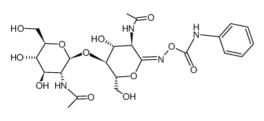 O-(N,N'-DIACETYLCHITOBIOSYLIDENAMINO) N- PHENYLCARBAMATE*结构式