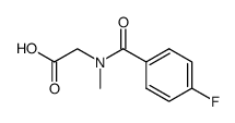 [(4-Fluoro-benzoyl)-methyl-amino]-acetic acid Structure