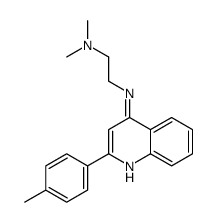 N',N'-dimethyl-N-[2-(4-methylphenyl)quinolin-4-yl]ethane-1,2-diamine Structure