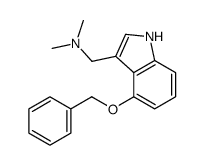 N,N-dimethyl-1-(4-phenylmethoxy-1H-indol-3-yl)methanamine结构式
