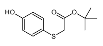 tert-butyl 2-(4-hydroxyphenyl)sulfanylacetate Structure