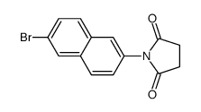 2-bromo-6-(N-succinimido)-naphthalene结构式