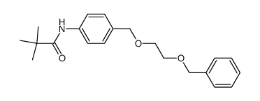N-(4-((2-(benzyloxy)ethoxy)methyl)phenyl)pivalamide结构式