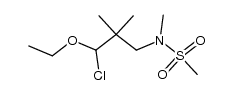 N-methyl-N-(2,2-dimethyl-3-chloro-3-ethoxypropyl)methanesulfonamide结构式