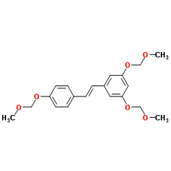 1,3-Bis(methoxymethoxy)-5-{(E)-2-[4-(methoxymethoxy)phenyl]vinyl}benzene Structure