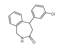 5-(3-chlorophenyl)-4,5-dihydro-1H-benzo[c]azepin-3(2H)-one Structure