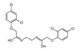 2-(2,4-dichlorophenoxy)-N-[2-[[2-(2,4-dichlorophenoxy)acetyl]amino]ethyl]acetamide结构式