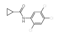 Cyclopropanecarboxamide, N-(2,4,5-trichlorophenyl)-结构式