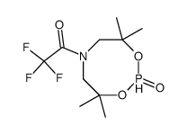 4,4,8,8-tetramethyl 6-trifluoroacetyl 2-oxo perhydro 1,3,6,2 σ4 λ5 dioxazaphosphocine结构式