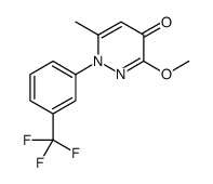 3-methoxy-6-methyl-1-[3-(trifluoromethyl)phenyl]pyridazin-4-one structure