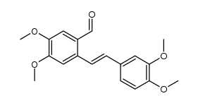 2-(3,4-dimethoxystyryl)-4,5-dimethoxybenzaldehyde结构式