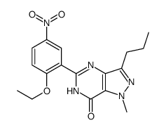 5-(2-Ethoxy-5-nitrophenyl)-1,6-dihydro-1-Methyl-3-propyl-7H-pyrazolo[4,3-d]pyrimidin-7-one结构式